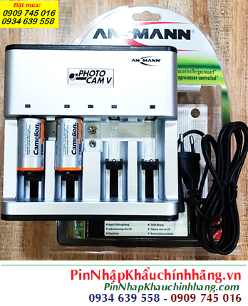 Ansman Photocam V, Bộ sạc 4viên pin C - Kèm sẳn 2 pin sạc Camelion NH-C3500BP2 (C3500mAh-1.2v) chính hãng